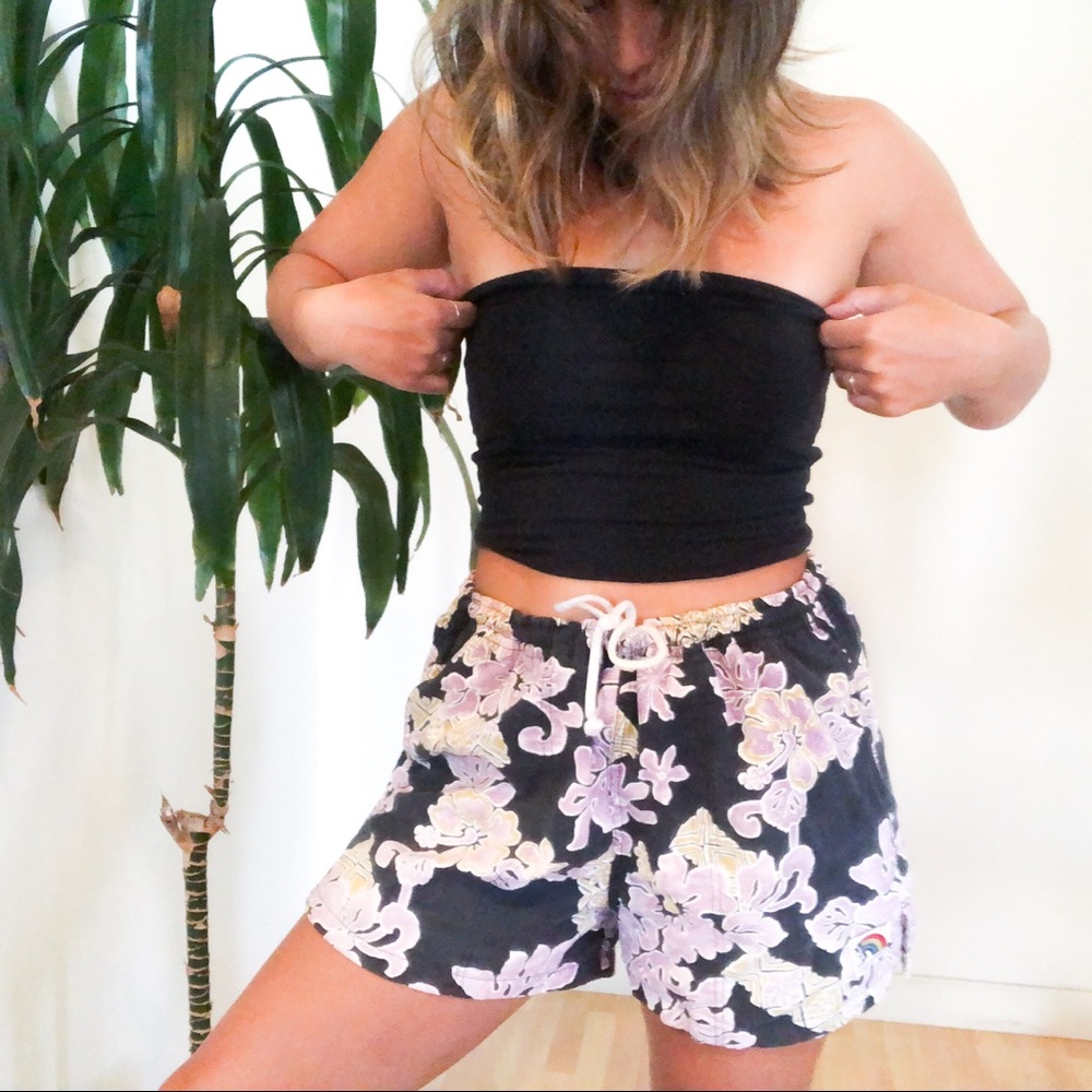 Vintage Aloha Print Shorts